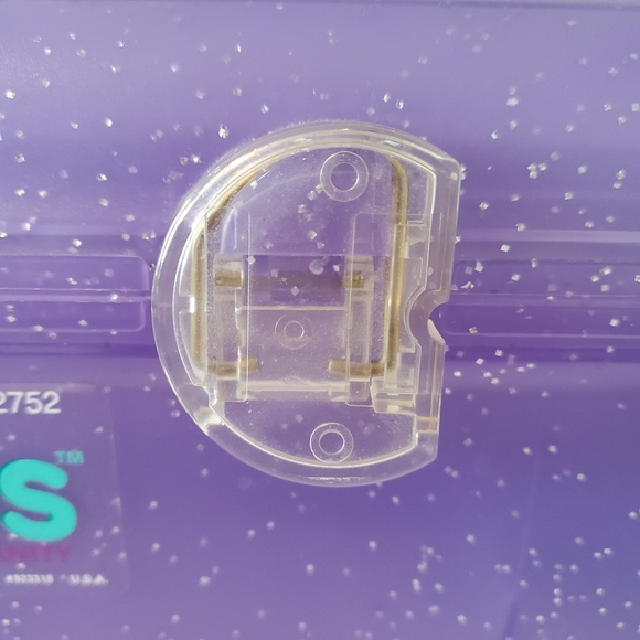 Caboodles Jellies Purple Glitter Case Vintage Jewelry Make Up Organizer Case - Picture 7 of 14